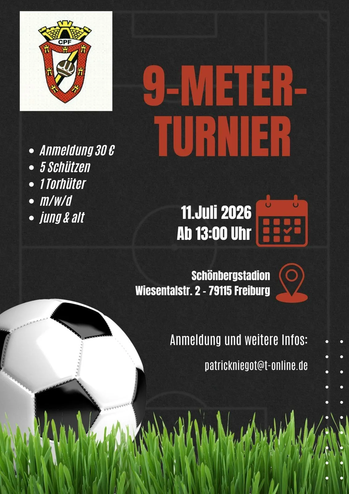 Plakat 9-Meter-Turnier